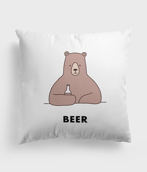 Bear with Beer - poduszka